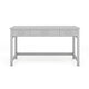 Gray Frame/Brushed Nickel Hardware |#| Gray Shaker Style Home Office Desk with 3 Drawers and Brushed Nickel Hardware