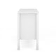 White Shaker Style Home Office Lateral File Cabinet with Polished Brass Hardware