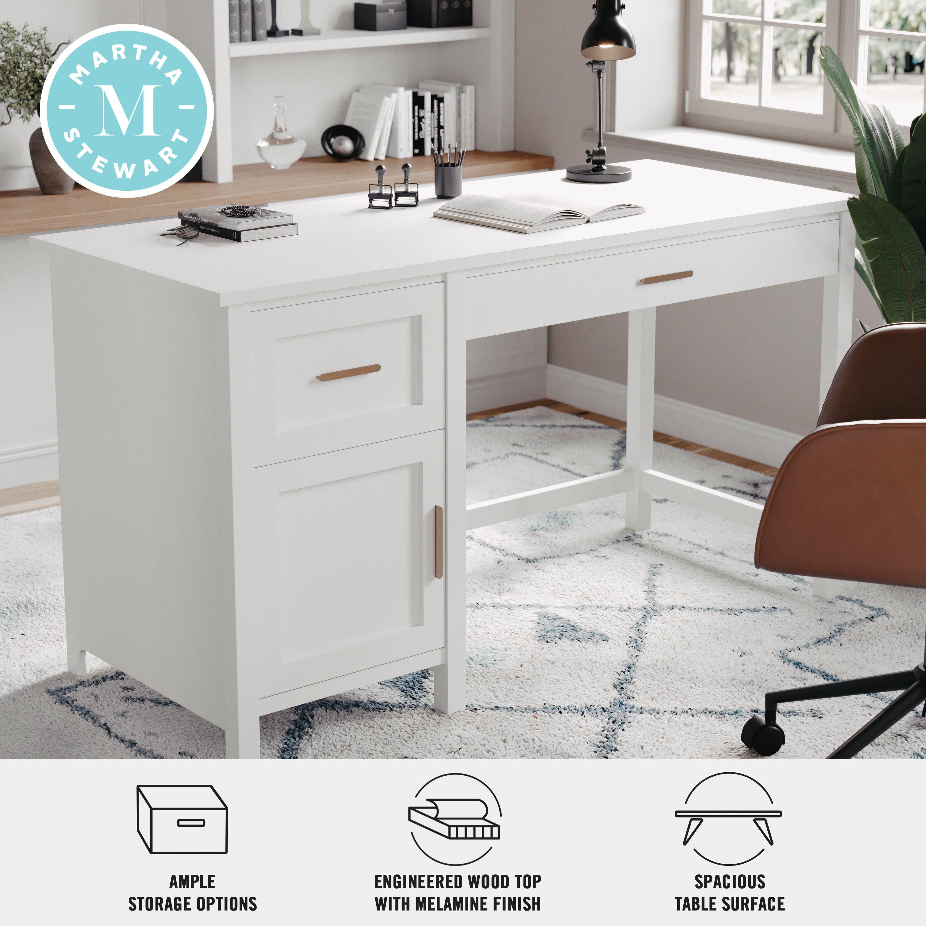 White shaker clearance style desk