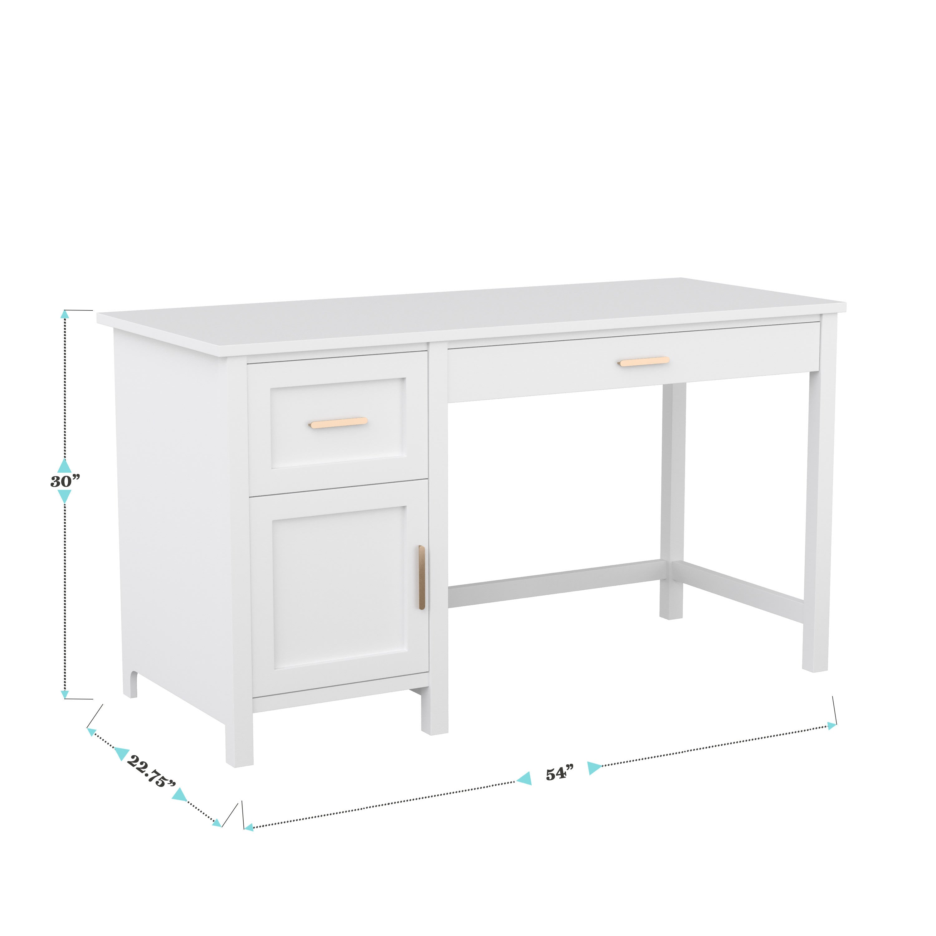 White shaker shop desk