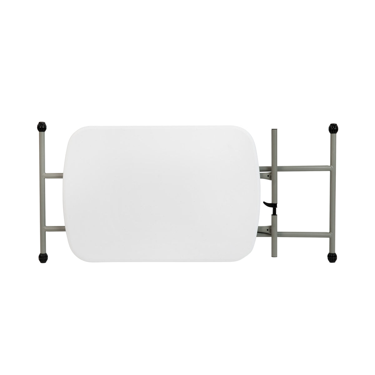 26" |#| 26 Inch Height Adjustable Plastic Folding TV Tray/Laptop Table in Granite White