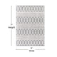 Gray/Ivory |#| Indoor Hand Woven Bohemian 5' x 7' Area Rug in Gray with Ivory Diamond Pattern