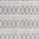 Gray/Ivory |#| Indoor Hand Woven Bohemian 5' x 7' Area Rug in Gray with Ivory Diamond Pattern