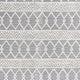 Gray/Ivory |#| Indoor Hand Woven Bohemian 8' x 10' Area Rug in Gray with Ivory Diamond Pattern