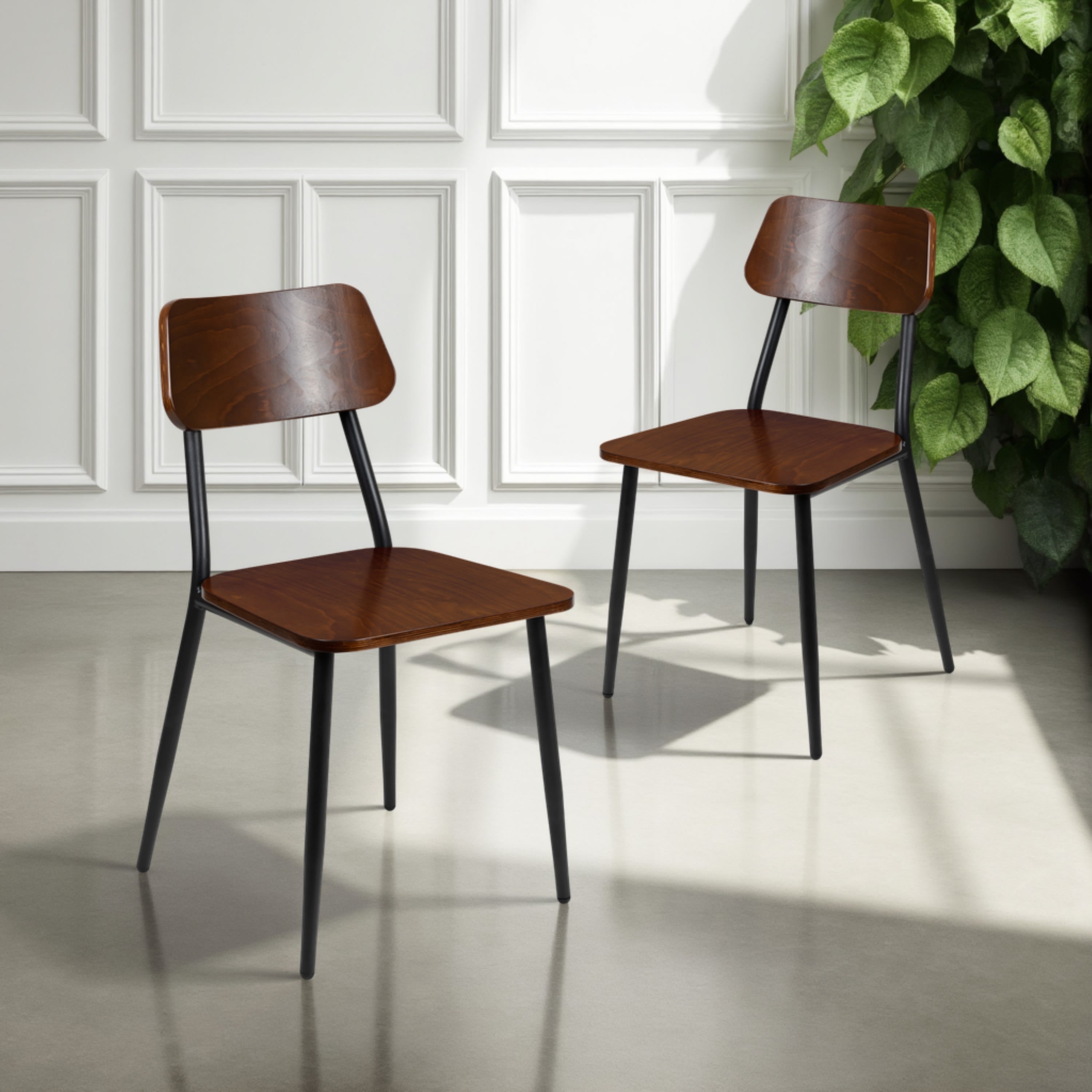 2 Pack Industrial Dining Chair 2-XU-DG-60725- – BizChair