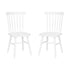 Ingrid Set of 2 Commercial Grade Windsor Dining Chairs, Solid Wood Armless Spindle Back Restaurant Dining Chairs