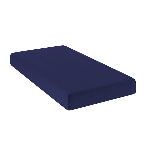 Twin |#| Liquid-Resistant Memory Foam Twin Mattress with Zippered Cover in Blue