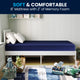 Twin XL |#| Liquid-Resistant Memory Foam Twin XL Mattress with Zippered Cover in Blue