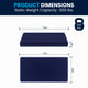 Twin |#| Liquid-Resistant Memory Foam Twin Mattress with Zippered Cover in Blue