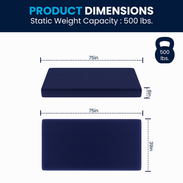 Twin |#| Liquid-Resistant Memory Foam Twin Mattress with Zippered Cover in Blue