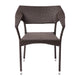 Espresso |#| All Weather Commercial Grade PE Rattan Stacking Patio Chairs in Espresso