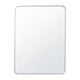 Matte Silver,30"W x 40"L |#| Wall Mount 40x30 Accent Mirror with Matte Silver Metal Frame/Silver Backed Glass