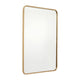Matte Gold,24"W x 36"L |#| Wall Mount 24x36 Accent Mirror with Matte Gold Metal Frame/Silver Backed Glass