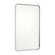 Matte Silver,24"W x 36"L |#| Wall Mount 24x36 Accent Mirror with Matte Silver Metal Frame/Silver Backed Glass