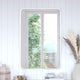 Matte Silver,24"W x 36"L |#| Wall Mount 24x36 Accent Mirror with Matte Silver Metal Frame/Silver Backed Glass