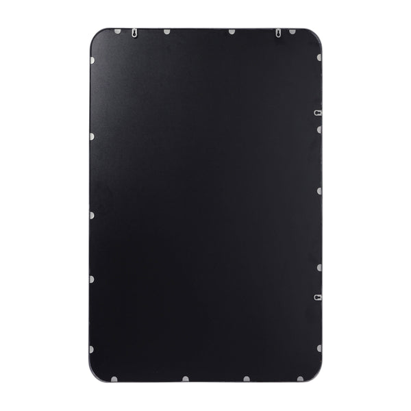 Matte Silver,24"W x 36"L |#| Wall Mount 24x36 Accent Mirror with Matte Silver Metal Frame/Silver Backed Glass