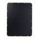 Matte Gold,30"W x 40"L |#| Wall Mount 40x30 Accent Mirror with Matte Gold Metal Frame/Silver Backed Glass