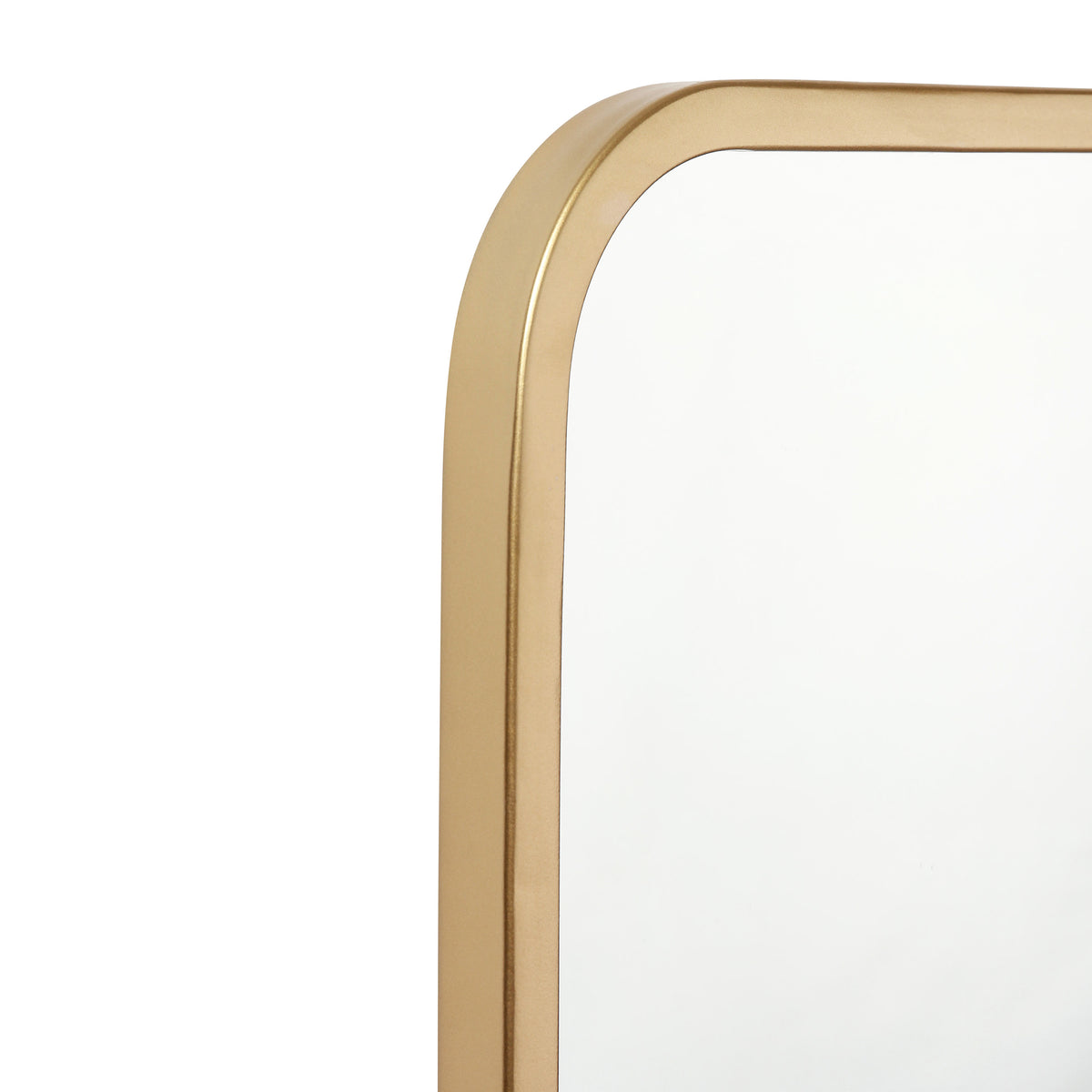 Matte Gold,30"W x 40"L |#| Wall Mount 40x30 Accent Mirror with Matte Gold Metal Frame/Silver Backed Glass