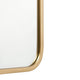 Matte Gold,30"W x 40"L |#| Wall Mount 40x30 Accent Mirror with Matte Gold Metal Frame/Silver Backed Glass