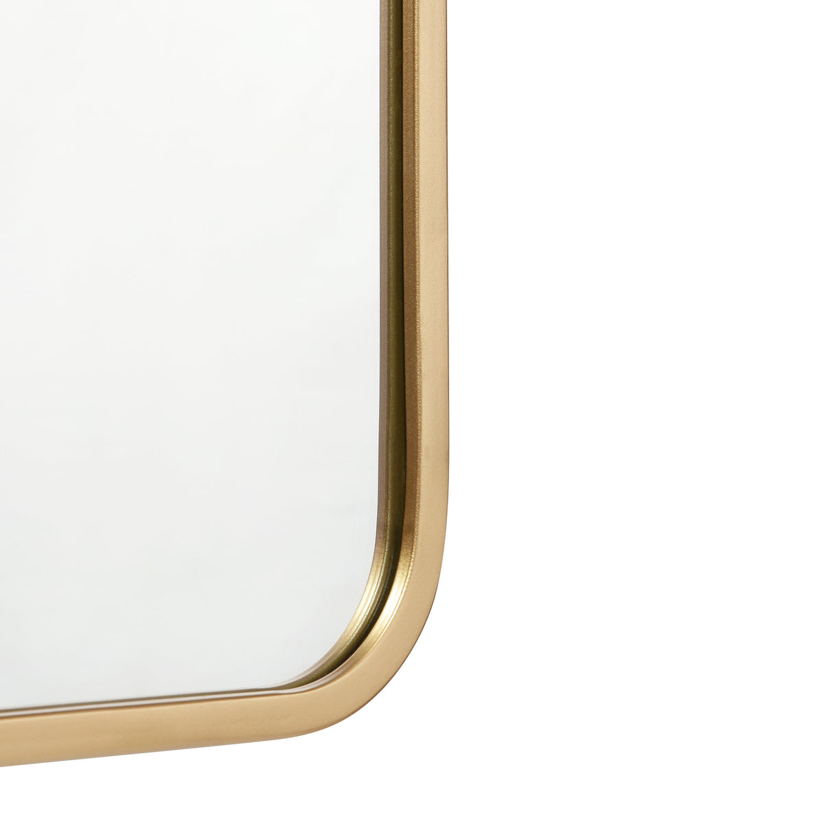 Matte Gold,30"W x 40"L |#| Wall Mount 40x30 Accent Mirror with Matte Gold Metal Frame/Silver Backed Glass