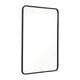 Matte Black,24"W x 36"L |#| Wall Mount 24x36 Accent Mirror with Matte Black Metal Frame/Silver Backed Glass