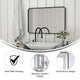 Matte Black,24"W x 36"L |#| Wall Mount 24x36 Accent Mirror with Matte Black Metal Frame/Silver Backed Glass