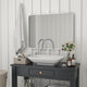 Matte Silver,30"W x 40"L |#| Wall Mount 40x30 Accent Mirror with Matte Silver Metal Frame/Silver Backed Glass