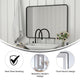 Matte Black,30"W x 40"L |#| Wall Mount 40x30 Accent Mirror with Matte Black Metal Frame/Silver Backed Glass