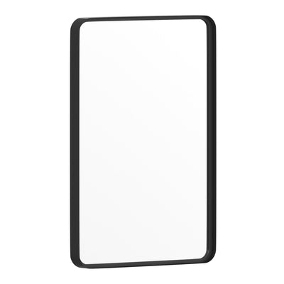 Janinne Decorative Wall Mirror - Rounded Corners, Bathroom & Living Room Glass Mirror Hangs Horizontal Or Vertical