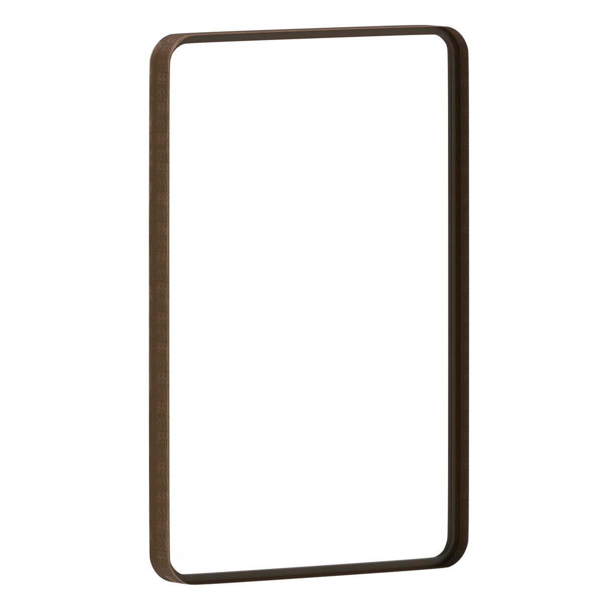 Brushed Bronze |#| Wall Mount 20inch x 30inch Shatterproof Wall Mirror with Brushed Bronze Metal Frame