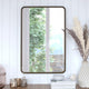 Brushed Bronze |#| Wall Mount 20inch x 30inch Shatterproof Wall Mirror with Brushed Bronze Metal Frame