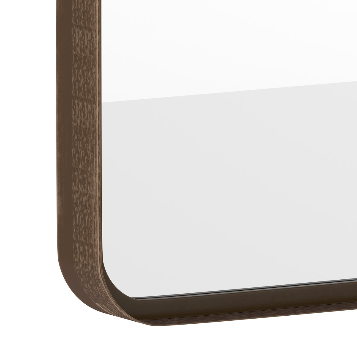 Brushed Bronze |#| Wall Mount 20inch x 30inch Shatterproof Wall Mirror with Brushed Bronze Metal Frame