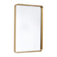 Matte Gold |#| Wall Mount 20inch x 30inch Mirror with Matte Gold Metal Frame/Silver Backed Glass