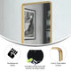 Matte Gold |#| Wall Mount 20inch x 30inch Mirror with Matte Gold Metal Frame/Silver Backed Glass