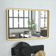 Matte Gold |#| Wall Mount 20inch x 30inch Mirror with Matte Gold Metal Frame/Silver Backed Glass