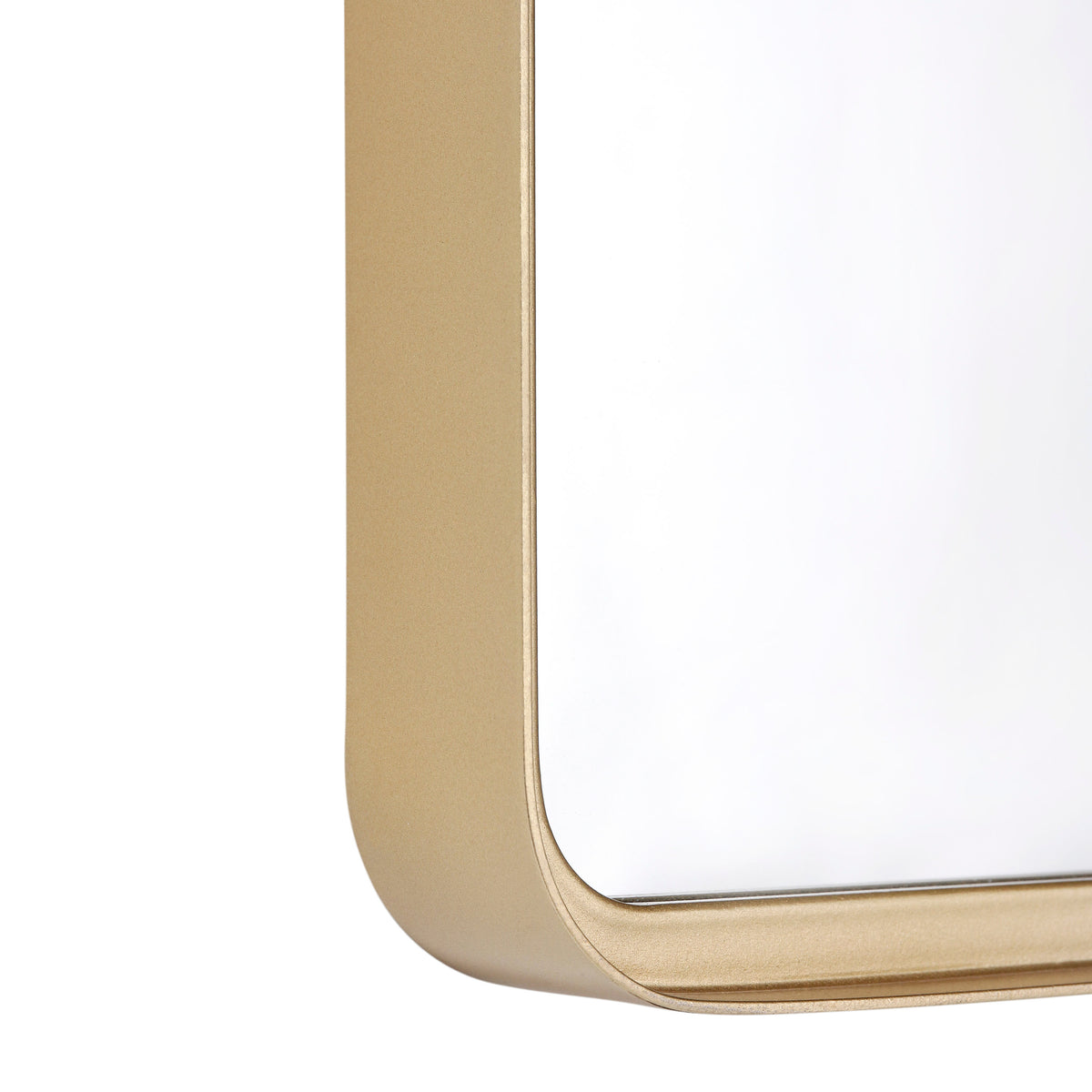 Matte Gold |#| Wall Mount 20inch x 30inch Mirror with Matte Gold Metal Frame/Silver Backed Glass