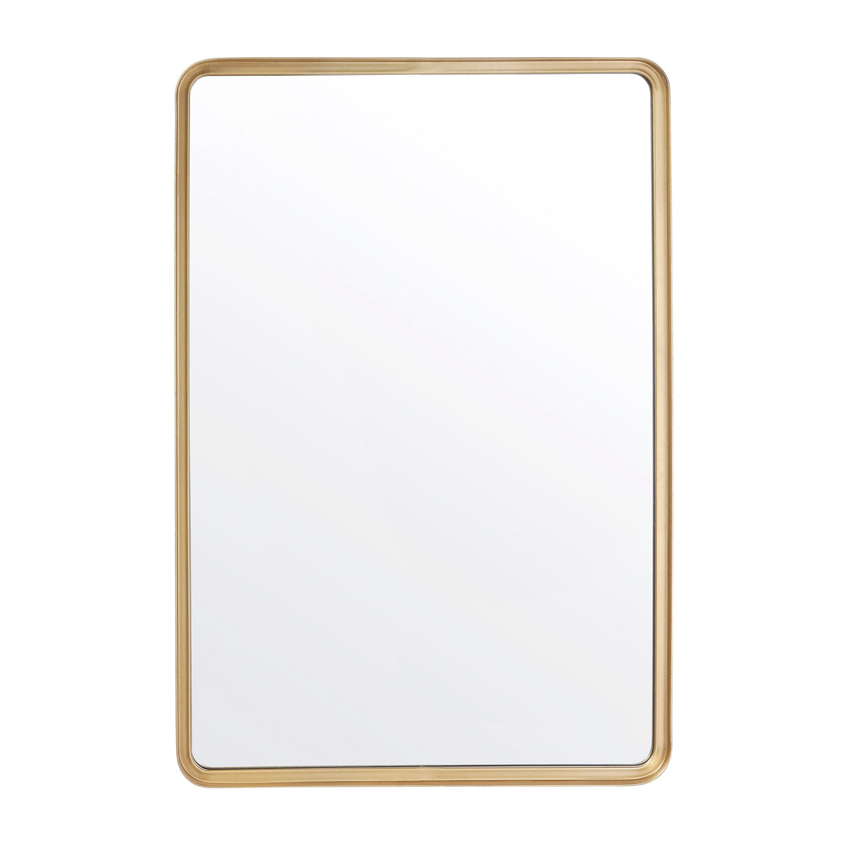 Matte Gold |#| Wall Mount 20inch x 30inch Mirror with Matte Gold Metal Frame/Silver Backed Glass