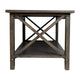 Dark Gray |#| Solid Wood Traditional Farmhouse Coffee Table in Dark Gray