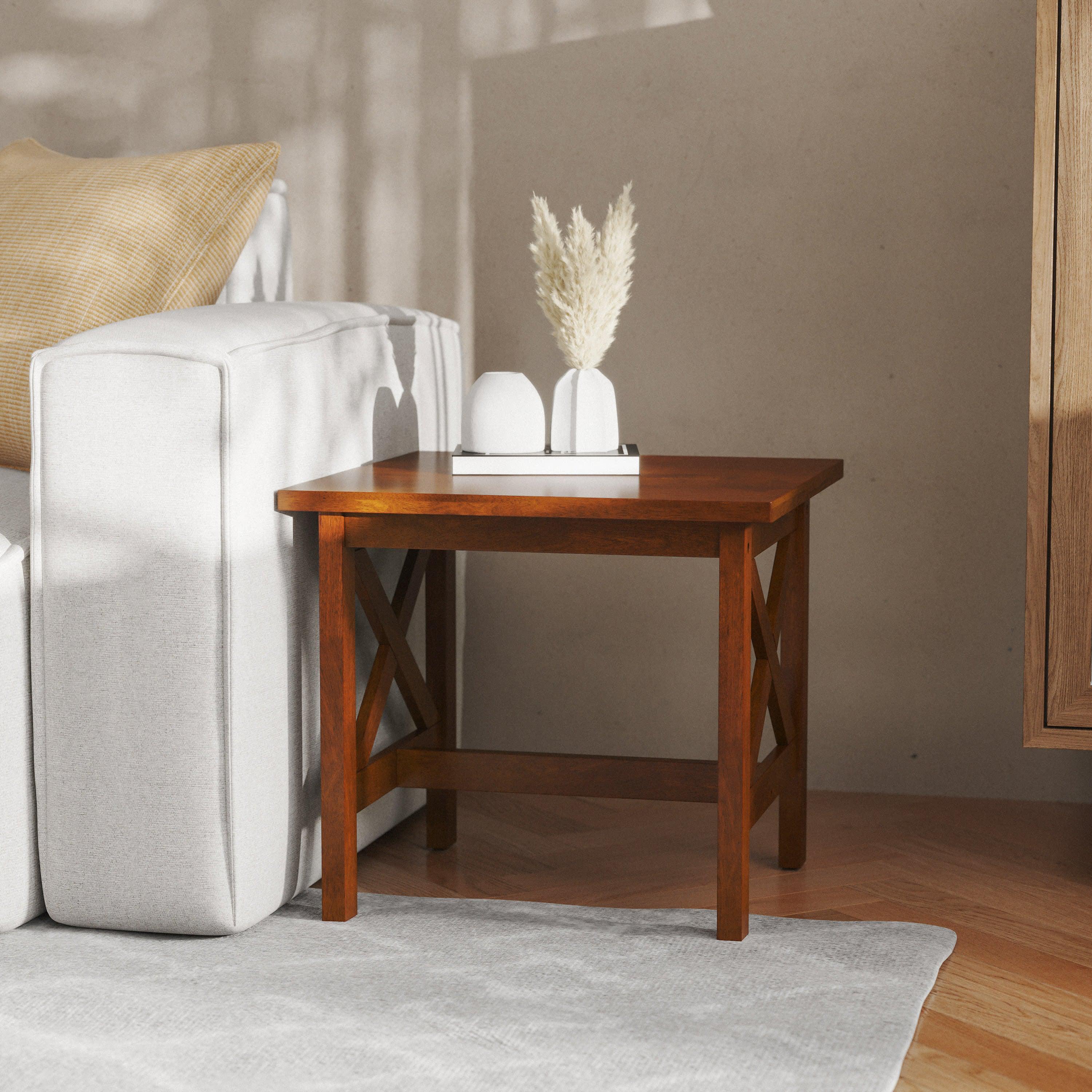 Farm style sales end tables