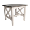  Acacia Gray Top/Rustic White Frame