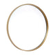 Gold,27.5" Round |#| 27.5" Round Accent Wall Mirror with Silver Backed Glass and Gold Metal Frame