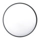 Black,30" Round |#| 30" Round Accent Wall Mirror with Silver Backed Glass and Black Metal Frame