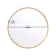 Gold,24" Round |#| 24" Round Accent Wall Mirror with Silver Backed Glass and Gold Metal Frame