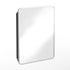 Jolie Recessed Bathroom Medicine Cabinet with Rounded Beveled Mirror and Reversible Metal Frame