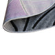 Purple,5' Round |#| Abstract Style Round Accent Area Rug with Purple and Gray Design - 5' x 5'