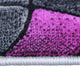 Purple,2' x 3' |#| Abstract Style Design Entryway Accent Rug - Purple & Gray - 2' x 3'