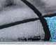 Blue,5' x 7' |#| Modern Olefin Accent Area Rug - Blue & Gray Abstract Pattern - 5' x 7'