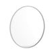 Silver,30inch Round |#| Wall Mount 30 Inch Shatterproof Round Accent Wall Mirror with Silver Metal Frame