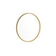 Gold,20inch Round |#| Wall Mount 20 Inch Shatterproof Round Accent Wall Mirror with Gold Metal Frame
