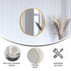 Gold,20inch Round |#| Wall Mount 20 Inch Shatterproof Round Accent Wall Mirror with Gold Metal Frame
